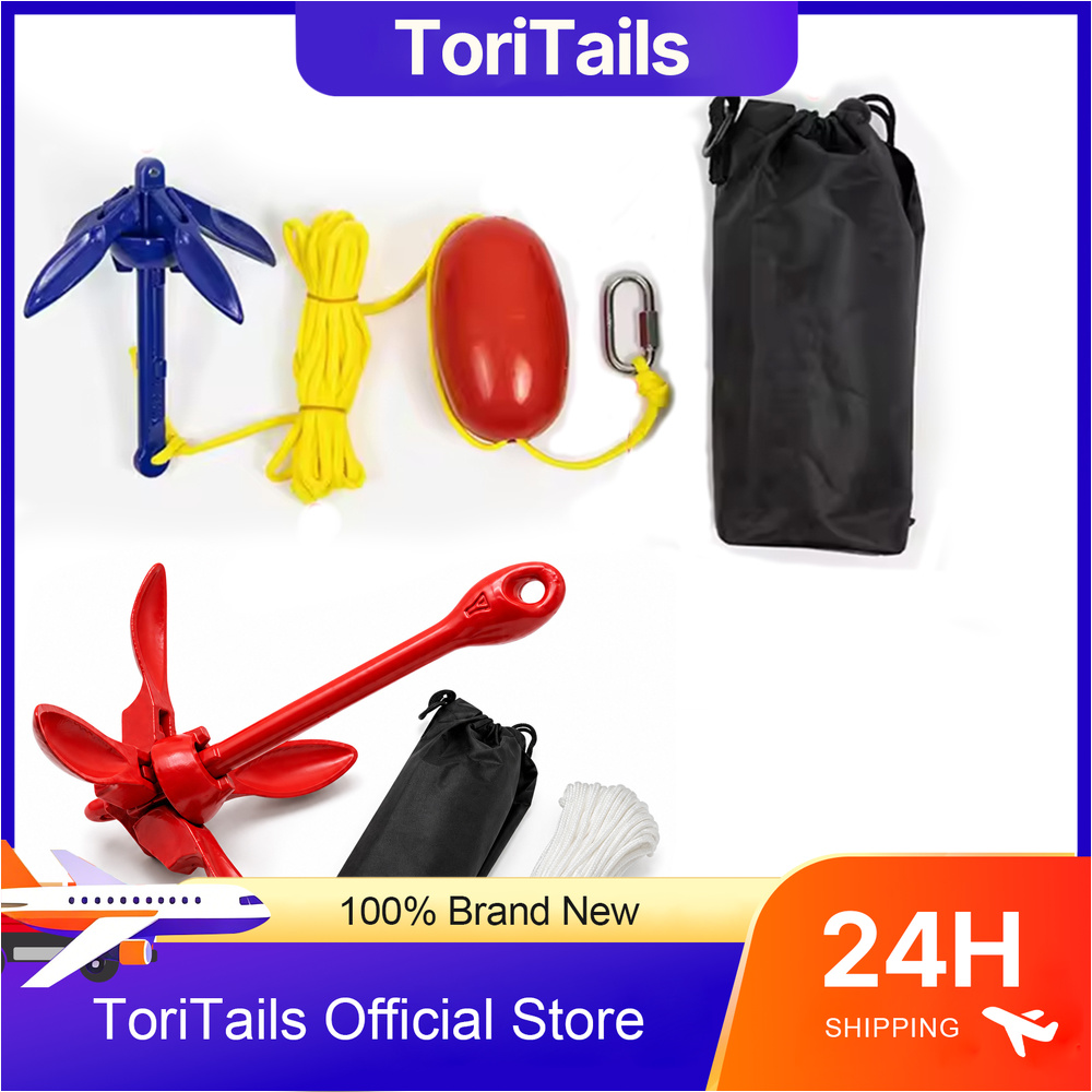 Fishing Kayak Anchor - Kajak-Anker-Sets, zusammenklappbare Anker-Sets, Zubehör für Angelkajaks,