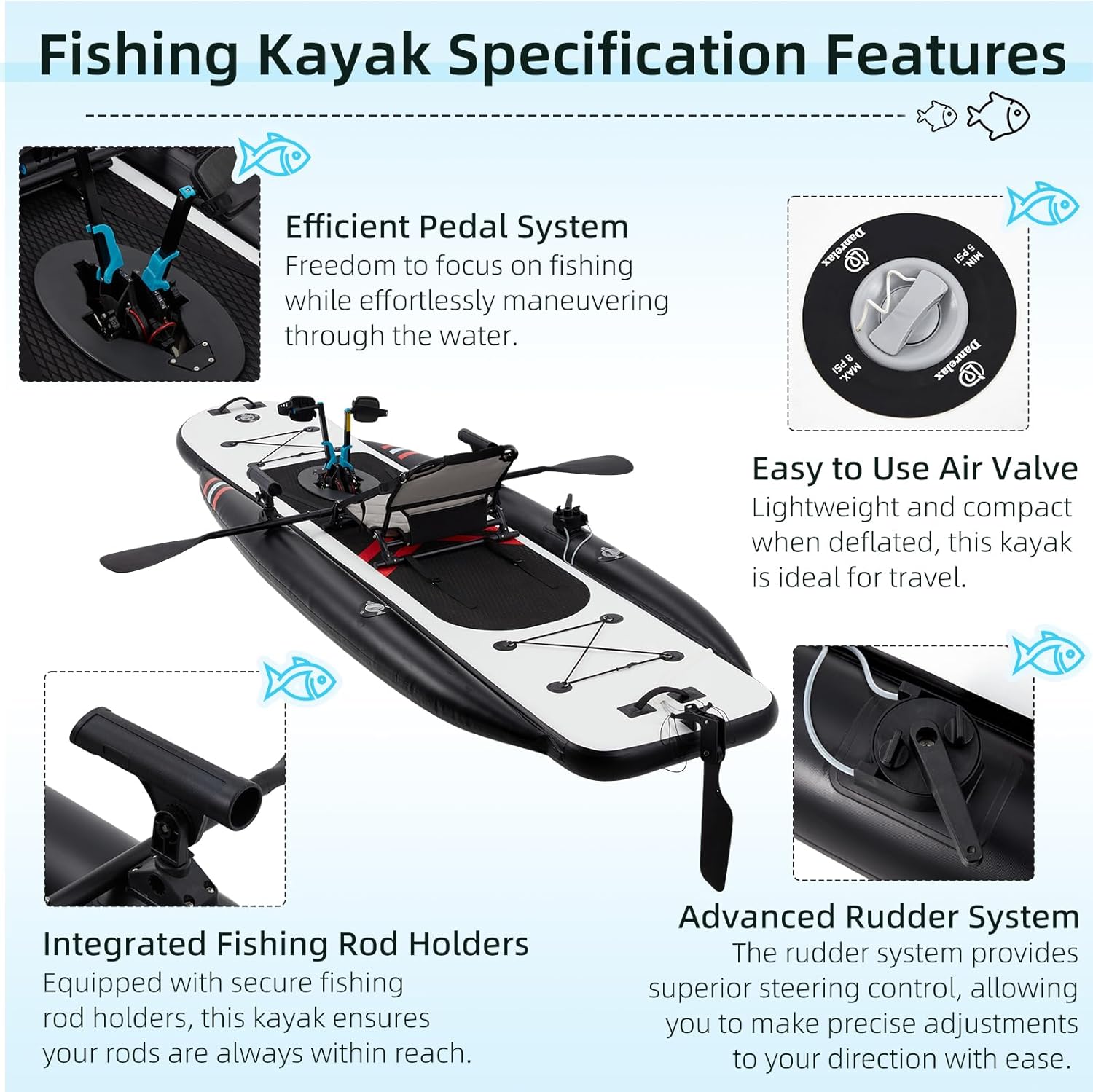12 Fuß Premium PVC Aufblasbare – Fishing Kayak Seat Bewertung und Preis