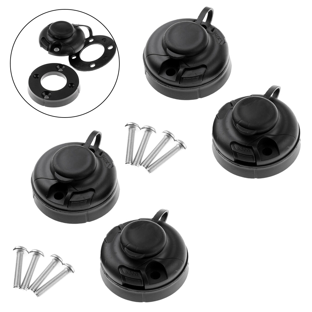 4 Stück schwarze ABS-Angelrute – Fishing Kayak Rod Holder Bewertung und Preis