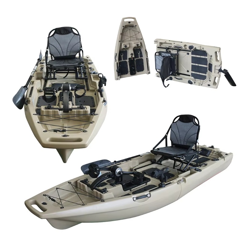 1-Personen HDPE/PE Sit-On-Top  – Fishing Kayak Pedal Drive Bewertung und Preis