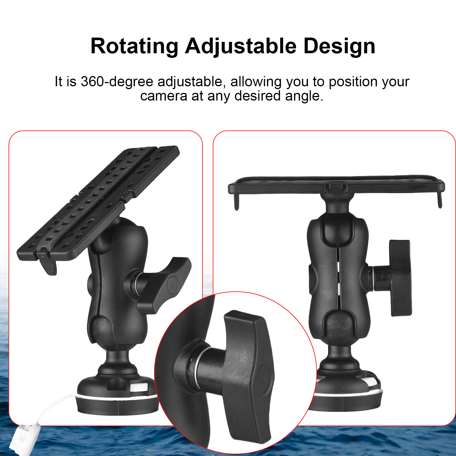 Fischfinder-Halterung mit rech – Fishing Kayak Fish Finder Mount Bewertung und Preis